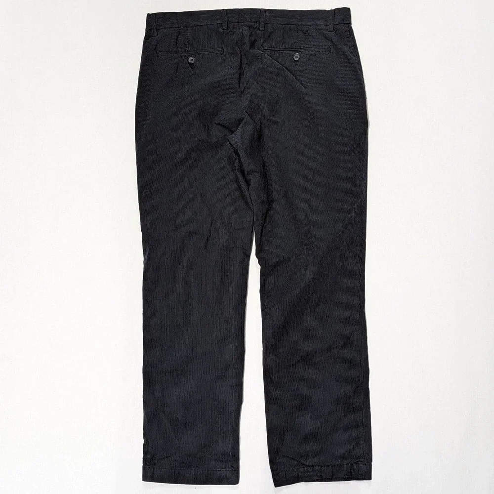 Old Money Nautical preppy Banana Republic Aiden Fit Blue Pinstripe Pants 34 x 30